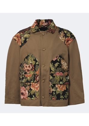 Simone Rocha Floral patchwork cotton jacket