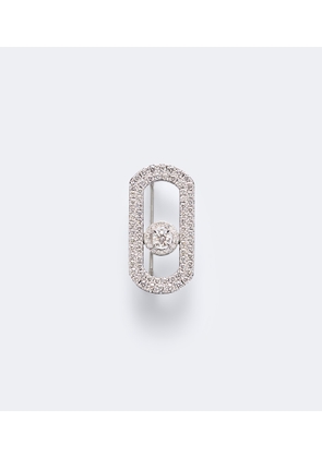 Messika So Move 18kt white gold brooch with diamonds