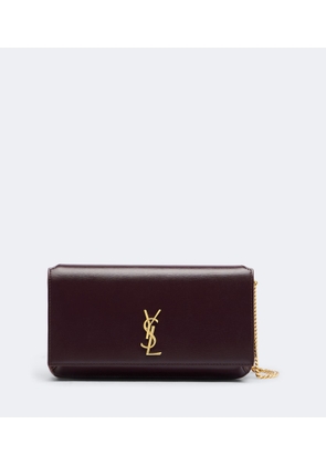 Saint Laurent Cassandre leather phone pouch
