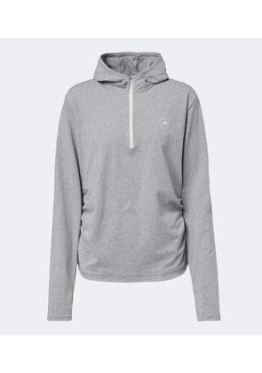Adidas by Stella McCartney Logo jersey half-zip hoodie