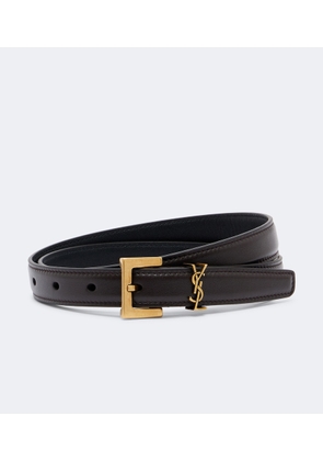 Saint Laurent Cassandre leather belt
