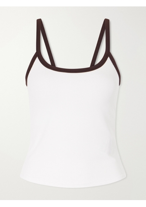 Varley - Theon Ribbed Tank - White - x small,small,medium,large
