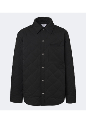 Bottega Veneta Intrecciato quilted cotton-blend overshirt