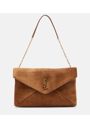 Saint Laurent Cassandre Large suede shoulder bag