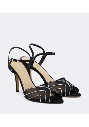 Mach & Mach Rainbow embellished mesh sandals
