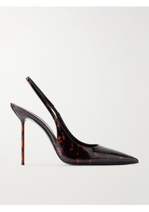 Paris Texas - Lidia 105 Patent-leather Slingback Pumps - Tortoiseshell - IT36,IT36.5,IT37,IT37.5,IT38,IT38.5,IT39,IT39.5,IT40,IT40.5,IT41,IT41.5,IT42