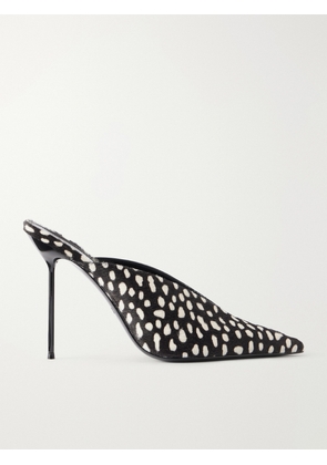 Paris Texas - Lidia 105 Printed Calf Hair Mules - Black - IT36,IT36.5,IT37,IT37.5,IT38,IT38.5,IT39,IT39.5,IT40,IT40.5,IT41,IT41.5,IT42