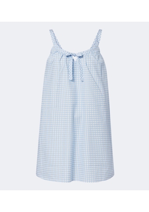 Posse Lila gingham cotton minidress