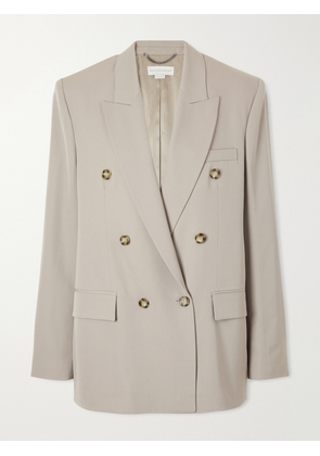Stella McCartney - Double-breasted Oversized Wool-twill Blazer - Neutrals - IT34,IT36,IT38,IT40,IT42,IT44,IT46