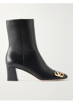 Valentino Garavani - Veeside 60 Vlogo-embellished Leather Ankle Boots - Black - IT36,IT37,IT37.5,IT38,IT38.5,IT39,IT39.5,IT40,IT40.5,IT41