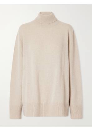 The Row - Stepny Wool And Cashmere-blend Turtleneck Sweater - Neutrals - xx small,x small,small,medium,large