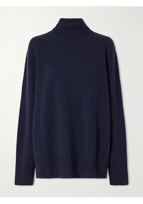 The Row - Stepny Wool And Cashmere-blend Turtleneck Sweater - Blue - xx small,x small,small,medium,large