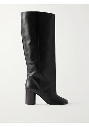 LEMAIRE - Crease Leather Knee Boots - Black - FR35,FR36,FR37,FR38,FR39,FR40,FR41