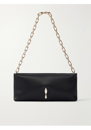 Christian Louboutin - Maykimay Crystal-embellished Satin Shoulder-bag - Black - One size