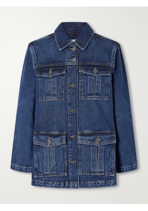 FRAME - The Denim Utility Denim Jacket - Blue - x small,small,medium,large