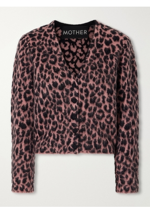 Mother - The Baby Peek-a-boo Animal-printed Mohair And Wool-blend Brushed Cardigan - Animal Print - x small,small,medium,large,x large