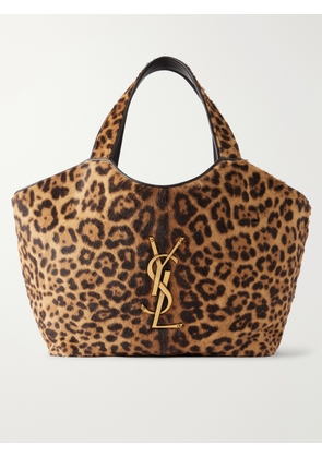 SAINT LAURENT - Icare Cassandre Animal-print Calf Hair Tote - Animal Print - One size