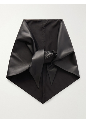 Sea - Caitlin Leather Scarf - Black - One size