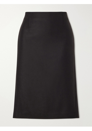 MM6 Maison Margiela - Wool-blend Felt Midi Skirt - Brown - IT36,IT38,IT40,IT42,IT44,IT46,IT48