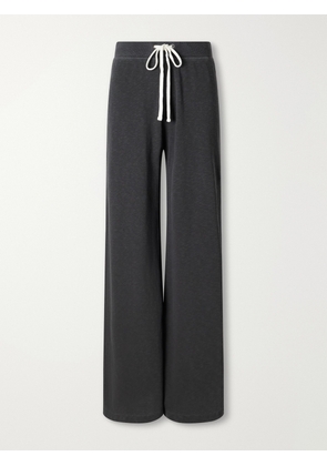 James Perse - Cotton Wide-leg Track Pants - Gray - 0,1,2,3,4