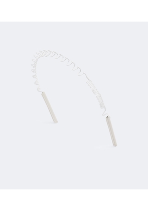 Miu Miu Logo leather-trimmed headband
