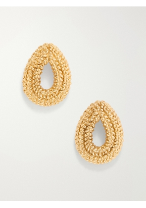 Paola Sighinolfi - Loop 18-karat Gold-plated Pewter Earrings - One size