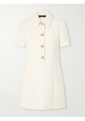 Gucci - Gg Wool-crepe Mini Dress - Neutrals - IT38,IT40,IT42,IT44,IT46
