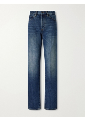 FRAME - The Sotheby's Vertical High-rise Straight-leg Jeans - Blue - 23,24,25,26,27,28,29