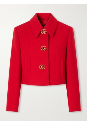 Gucci - Wool-crepe Blazer - Red - IT36,IT38,IT40,IT42,IT44,IT46