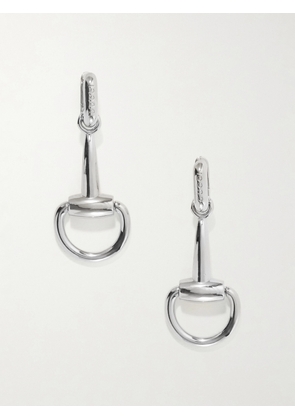 Gucci - Horsebit Silver-tone Earrings - One size