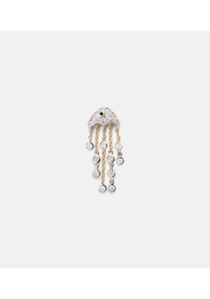 Yvonne Leon Meduse 18kt gold single earring with diamonds