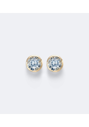 Sydney Evan Icon 14kt gold earrings with aquamarines