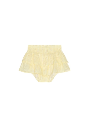 LoveShackFancy Baby Elizaveta Bloomer in Lemon. Size 6-9m. Also in 9-12m, 12-18m, 18-24m.