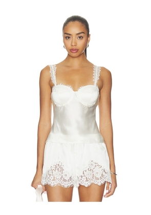 L'AGENCE Soleia Lace Strap Cup Camisole in Ivory. Size 2. Also in 00, 0, 4, 6, 8, 10, 12.