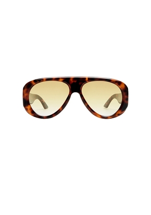 Le Specs Dream Boat Sunglasses in Brown.
