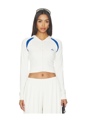 NikeSKIMS Stretch Knit Baby Hoodie in Ivory. Size XS. Also in S, M, L.