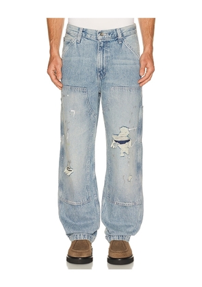 LEVI'S 568 Loose Straight Double Knee Jeans in Blue. Size 30. Also in 31, 32, 34, 36.