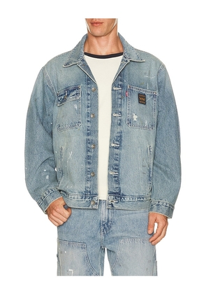 LEVI'S Sunrise Trucker Jacket in Blue. Size S. Also in M, L, XL/1X.