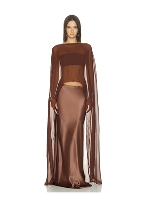SRG Benny Cape in Brown. Size XS. Also in S, M, L, XL.