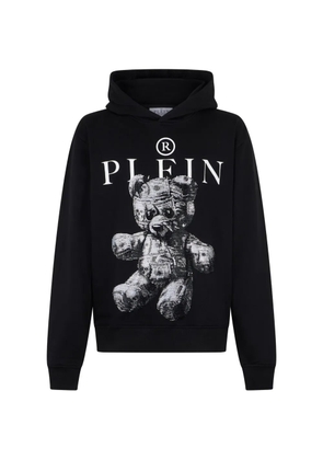 Philipp Plein jersey hoodie Teddy Dollar Stones - Black