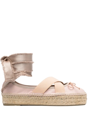 RED(V) ankle-tie espadrille pumps - Pink