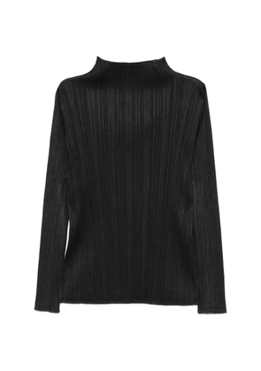 Pleats Please Issey Miyake pleated T-shirt - Black