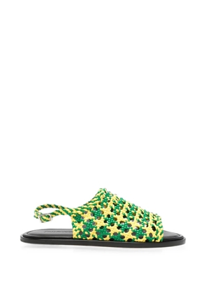 JW Anderson slingback sandals - Green
