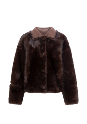 Urbancode reversible faux-fur coat - Brown