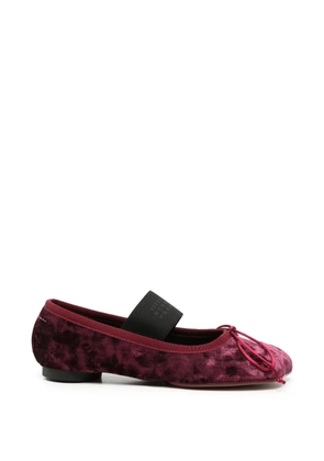 MM6 Maison Margiela elasticated-strap ballet flats - Purple