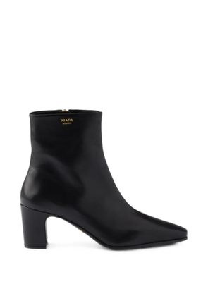 Prada leather booties - Black