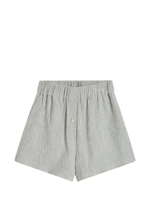 BONDI BORN Finn striped shorts - White