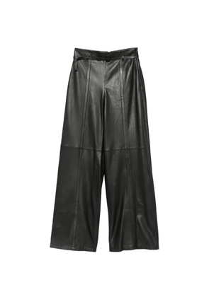 Emporio Armani belted panelled trousers - Black