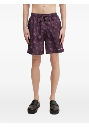 Daily Paper logo-print drawstring swim shorts - Purple