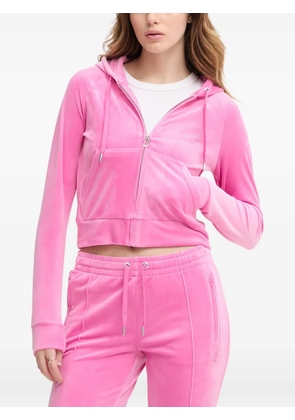 Juicy Couture rhinestone-embellished zip-up hoodie - Pink